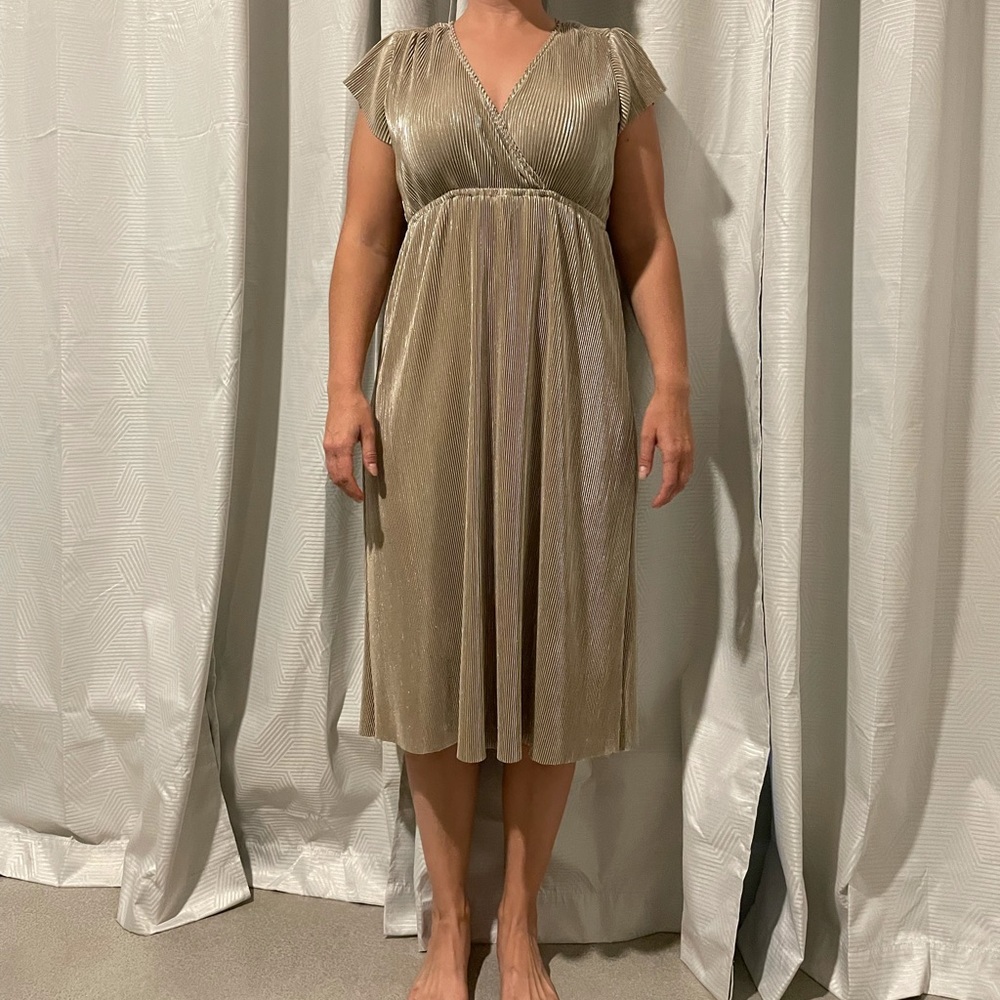 Baltic Born Gold Athena Dress Midi Length S